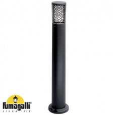 Φωτιστικό Κολωνάκι 80cm με ντουί GU10 LED 6W 230V 600lm CCT Ρητίνης Μαύρο IP55 Fumagalli Carlo